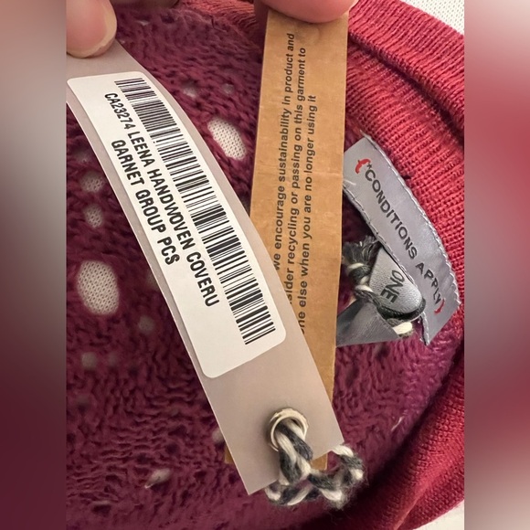 CONDITIONS APPLY ANTHROPOLOGIE Knit Crochet Cardigan Duster Grandmacore Grandpa - Picture 6 of 7